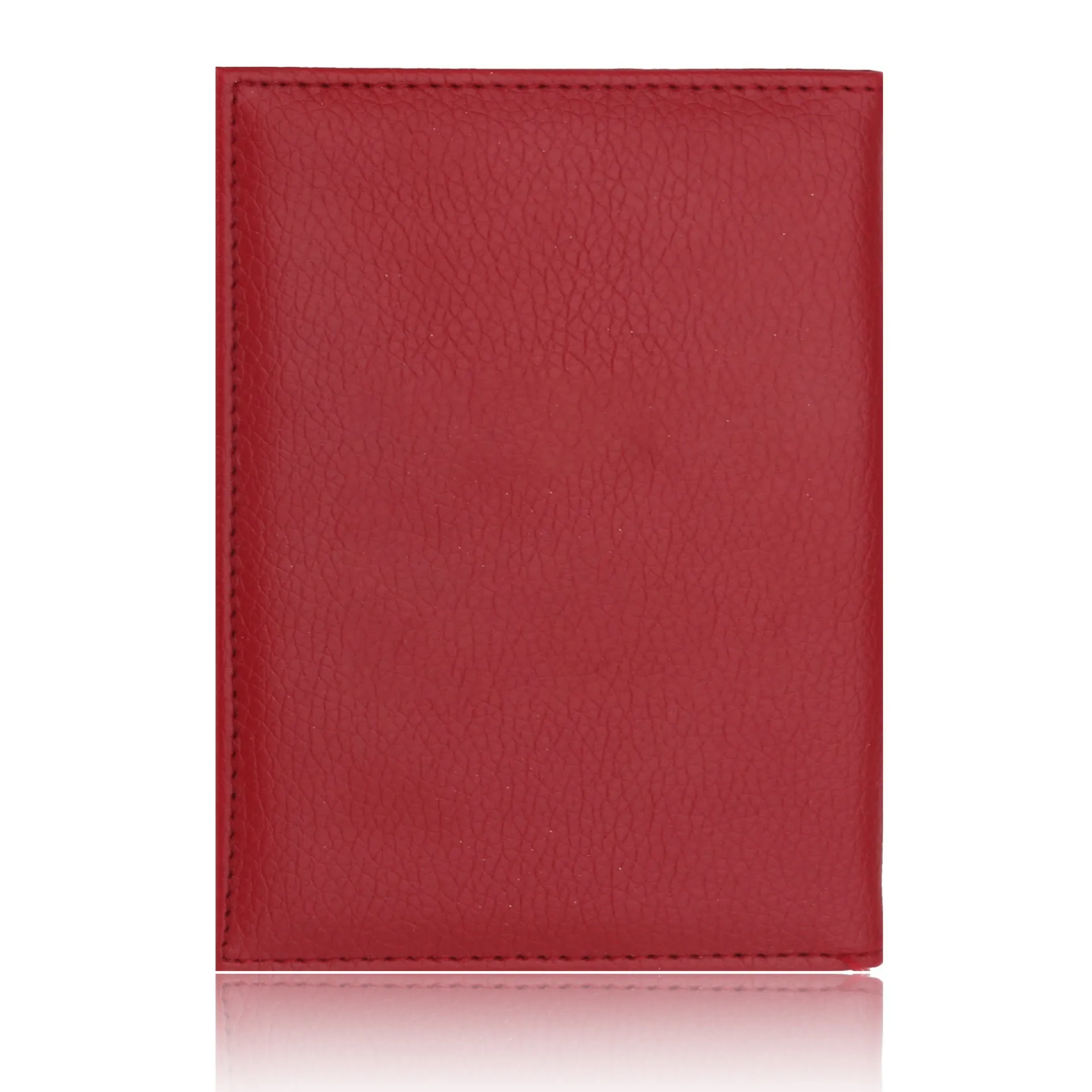 Ready to ship mens custom designer textured pu leather slim travel wallet passport holder Canada