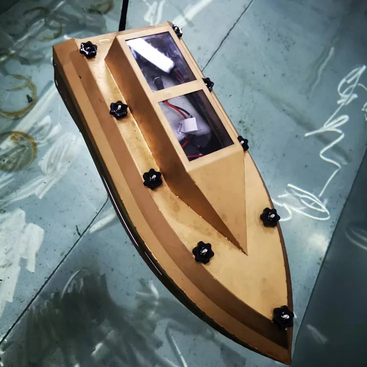RC Fishing Bait Boat Trawler 500m Remote Control stainless steel material