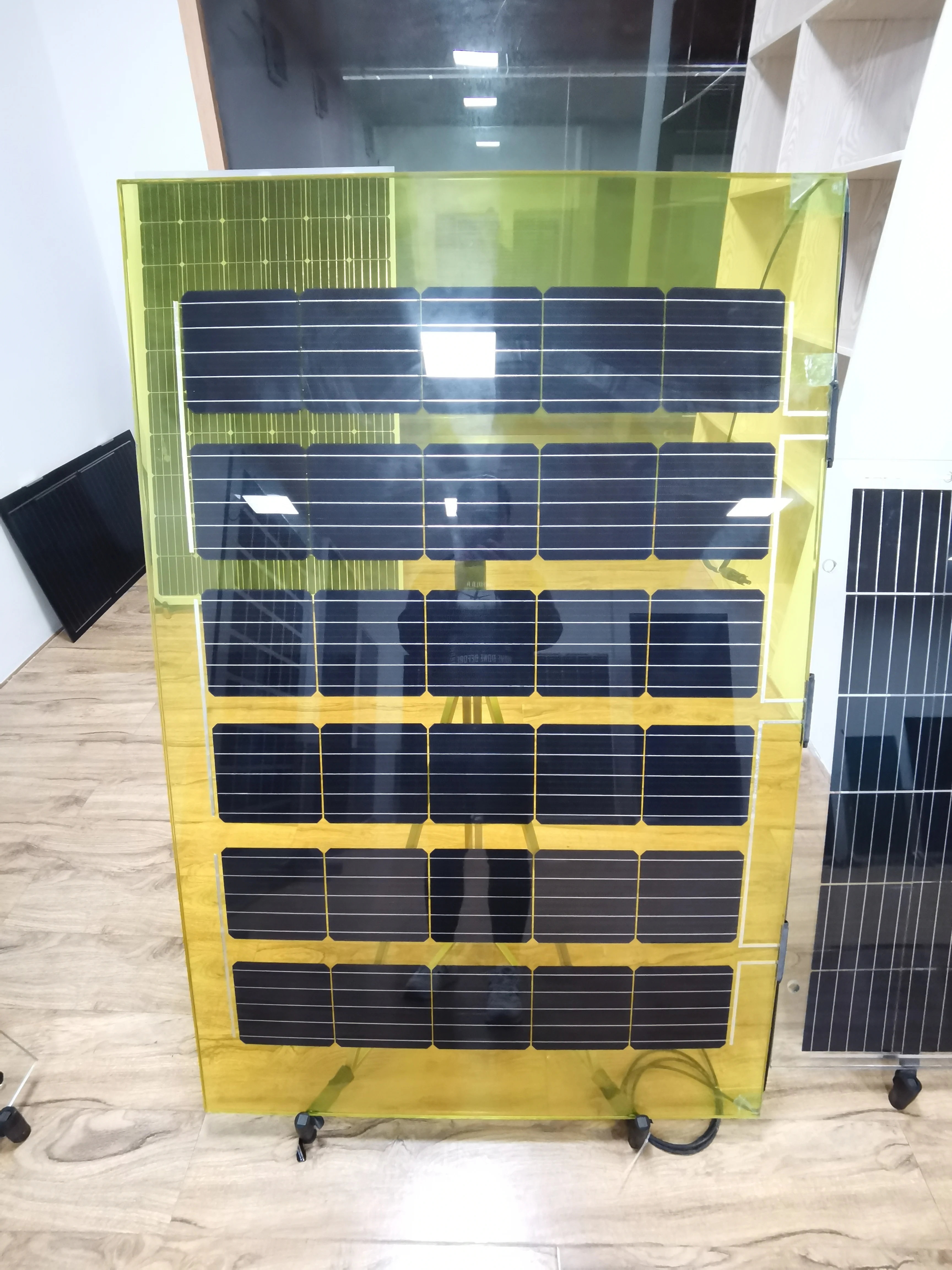 Высококачественная солнечная панель bipv стеклянная фасад для строительства 220 В прозрачная настраиваемая
