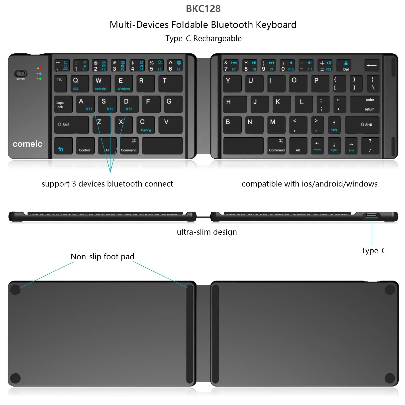 Comeic BKC128 multi-devices foldable keyboard .jpg