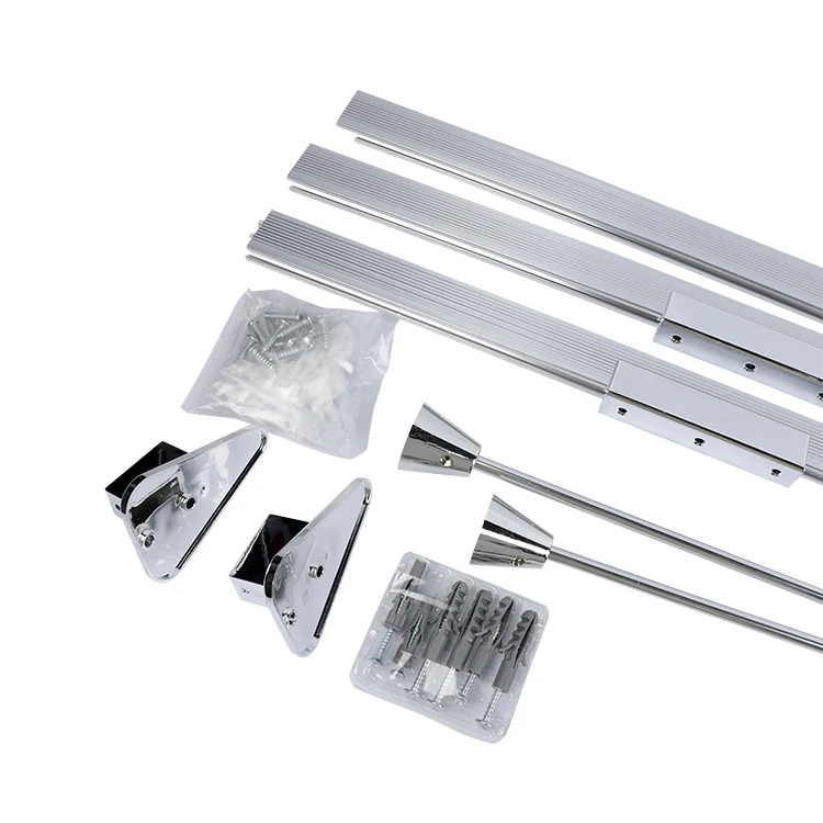 High quality flexible bendy rail  aluminum flexible adjustable shower curtain rod