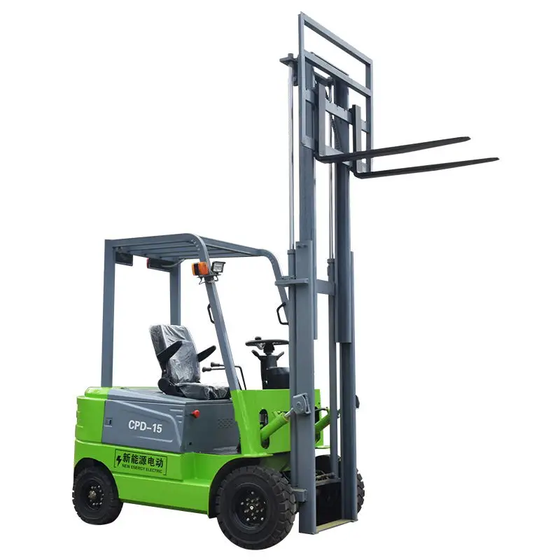 Mini Warehouse Pallet Lifting Device Semi Electric Walkie Stacker Forklift