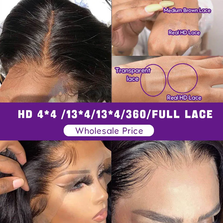 Peruvian 13x6 Transparent Glueless Wigs Human Hair Lace Front Vendor, Raw Brazilian Hd Lace Frontal Wigs For Black Women
