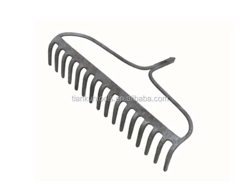 Buffalo PBR316XL High Quality 16 teeth Garden Tools Garden Lawn Leaf Rake with Fiberglass Handle