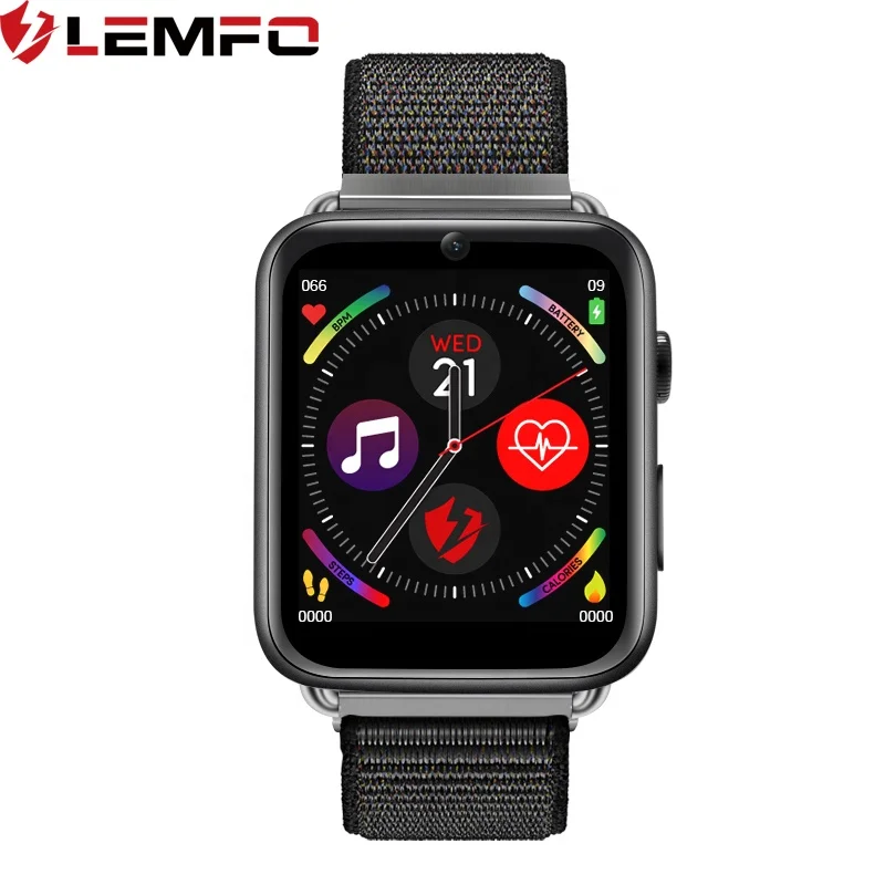 LEMFO LEM10 3G+32G Multiple Straps Fabric Leather Silicone  WIFI 780mah  4G Smartwatch Android with sim card for men women