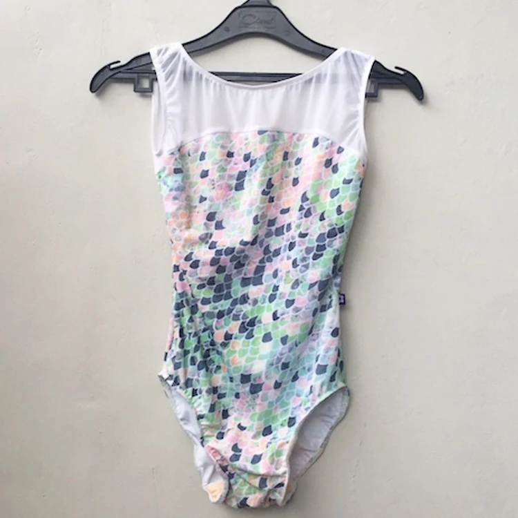 Wholesale mesh dance leotard costume Sleeveless Sublimation Ballet Leotard Ballet Dancewear
