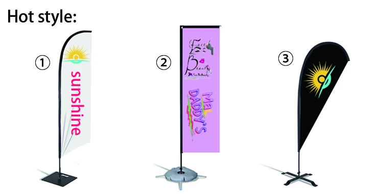 Sunshine 2.8m wholesale custom feather flags banners feather banner flags custom advertising feather teardrop flag