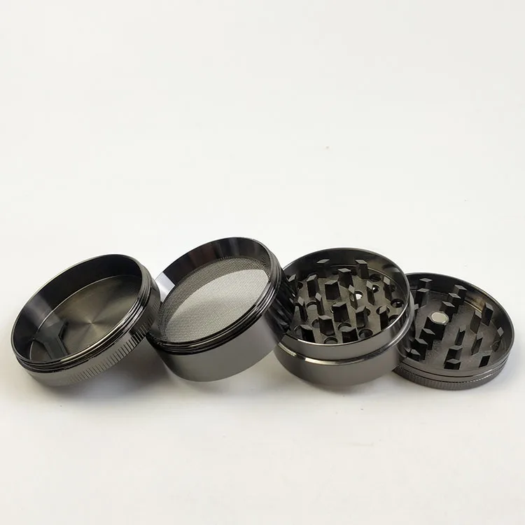  custom logo 4 layers tobacco grinders jar mini hemp spices 4pc metal weed
