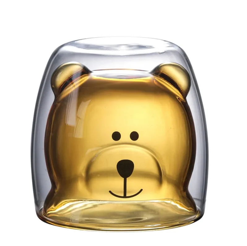 
High borosilicate double wall glass coffee cup 200ml 