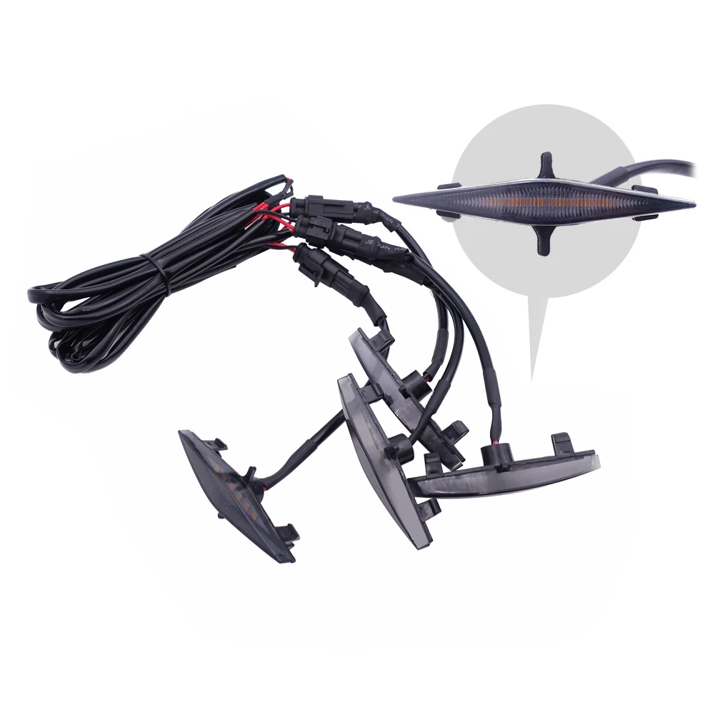 Auxiliary lamp black grille decorative light fit with Toyota 4runner