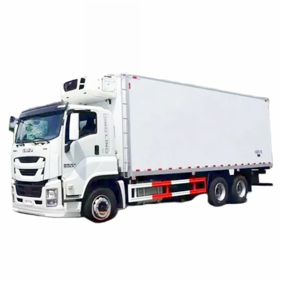 Japan Isuzu 6*4 10 wheels 20ton 30ton refrigerated van truck cooling van refrigerator truck box for sale