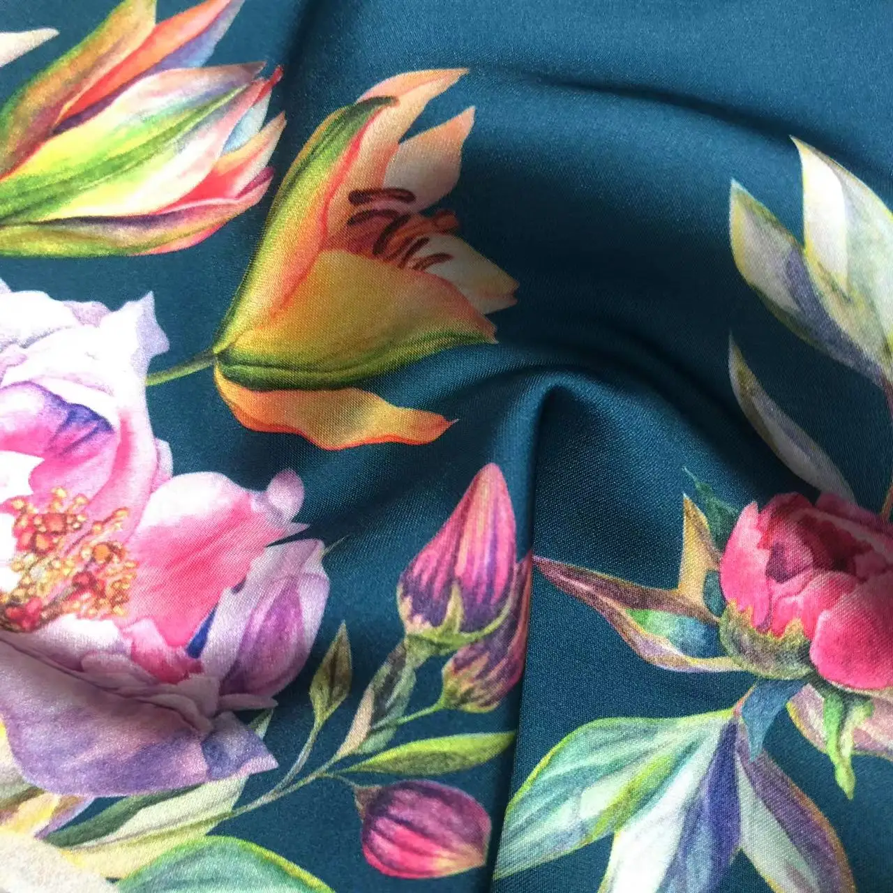 120GSM Polyester silky cotton satin /silk cotton satin ready for sublimation/120GSM luxury PFP silky cotton satin
