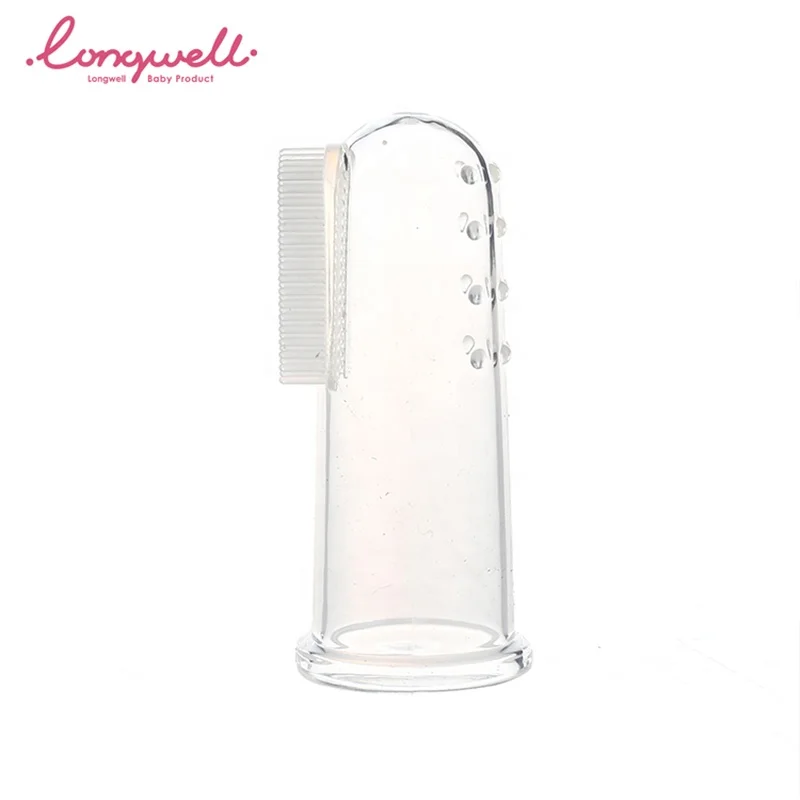 Детская Силиконовая зубная щетка Ningbo Longwell, мягкая щетка для мытья пальцев, уход за полостью рта, 2019 младенцев