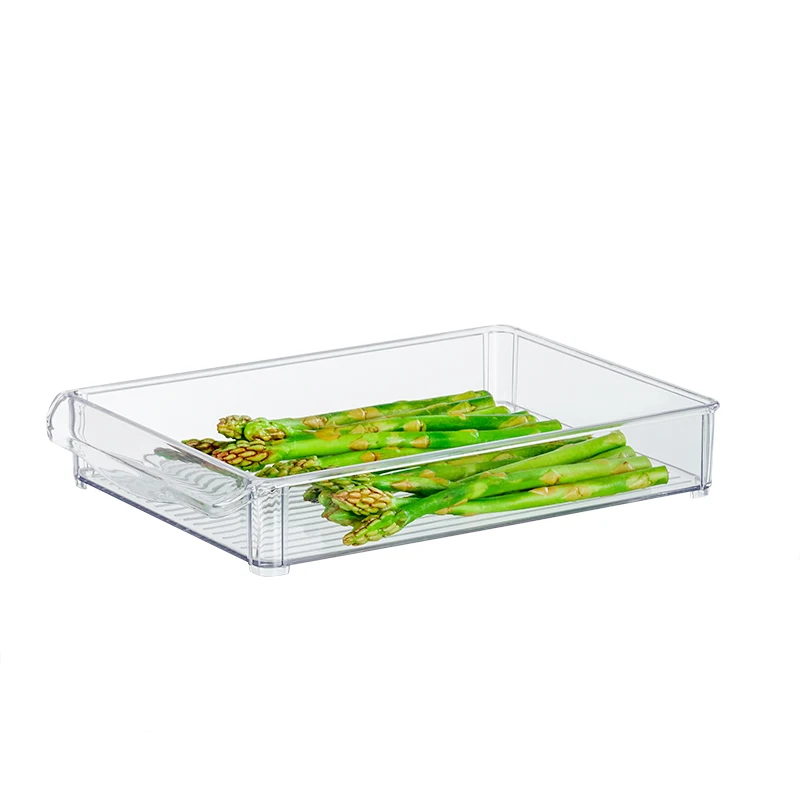 Eco Food grade custom cola kitchen refrigerator container storage bins food container acrylic fridge fridge drawer organizer