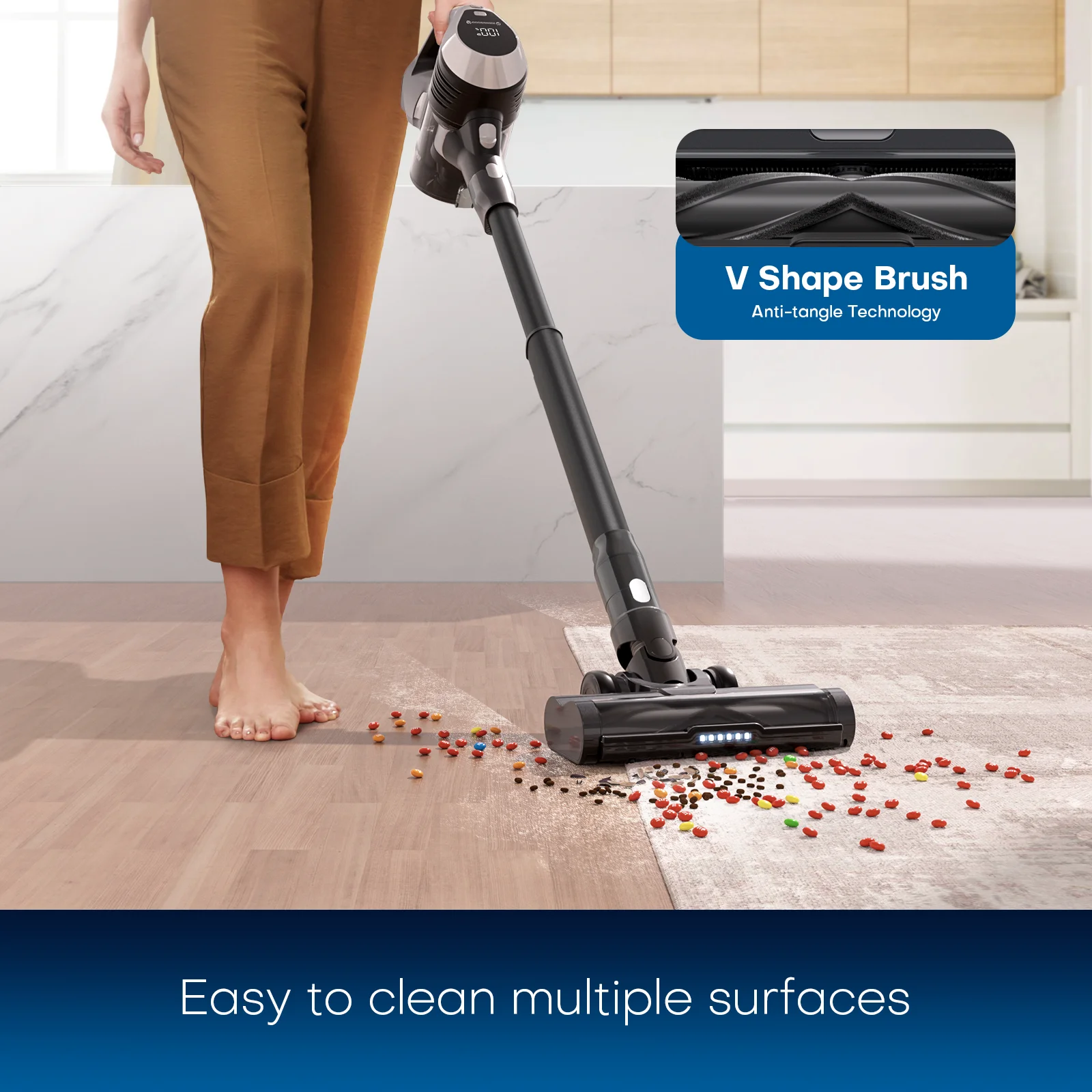 Household vacuum cleaner 220W bagless vacuum cleaners 24000 pa stick vacuum cleaner