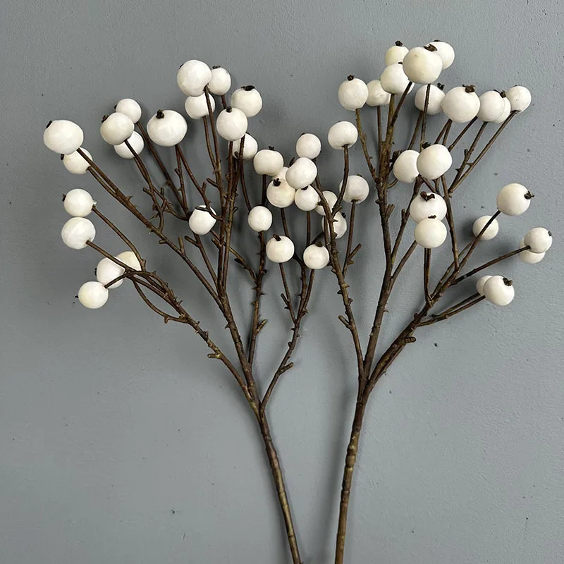 Simulation rose foam berries Wholesale hotel shopping mall soft decoration flower design rich fruit Blueberry