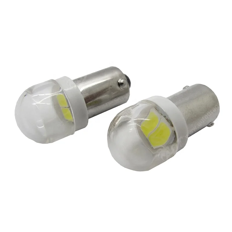 autodragons cold white non flickering ba9s #44 #47 2SMD 5630 Clear Round Hat pinball led bulbs
