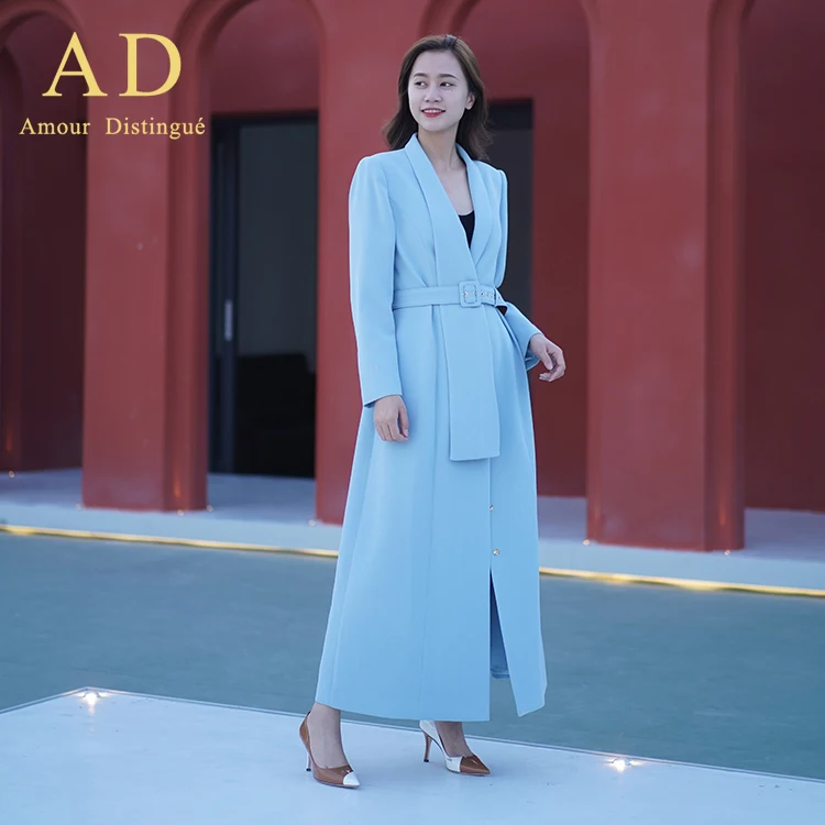 
2021 Customized New European Style women business office Long blazer coat 