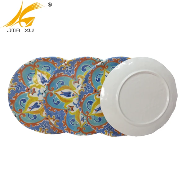 
100% melamine plate A5 high quality wavy dinner plate 