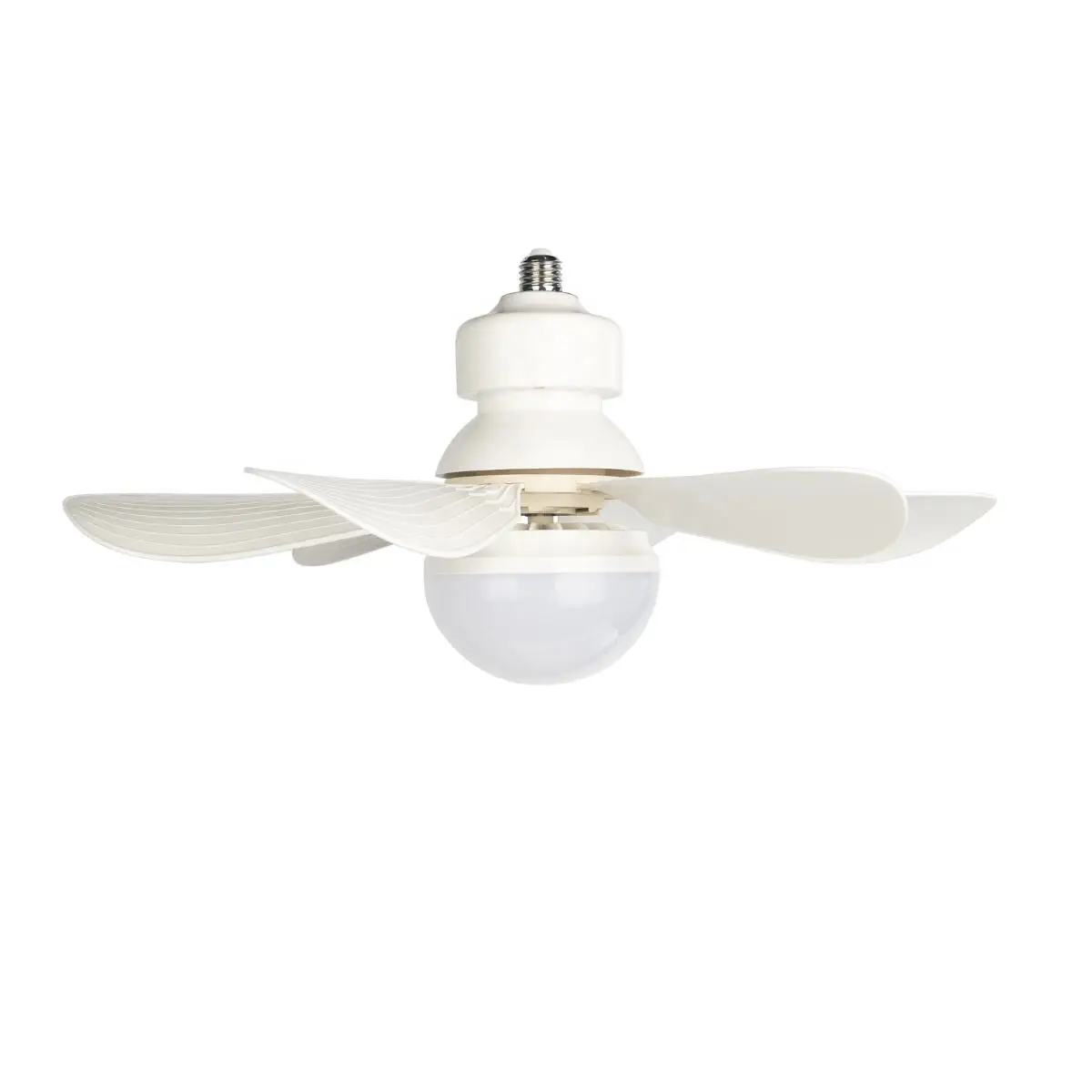 16.5in Ceiling Fans with Lights and Remote, 3 CCT 5 Speeds Light Socket Fan for Kitchen, Bedroom, Basement and Garage (White)