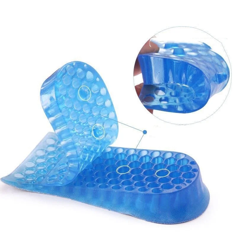 Hot style suede TPR silicone increase half size pad Invisible increase adjustable height increase insole for men and women