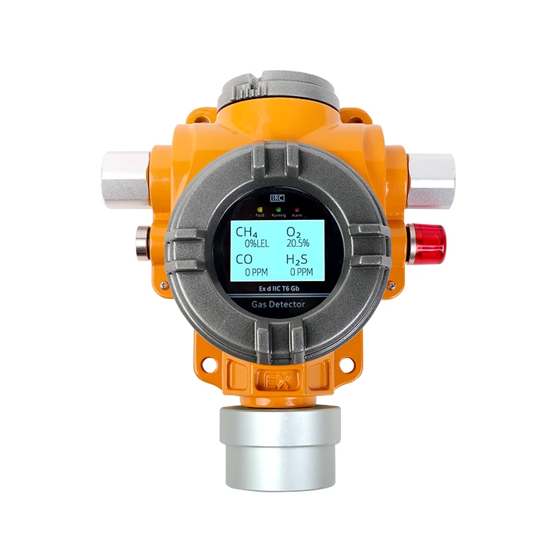 Oxygen concentration detector Fixed O2 gas alarm Point type confined space gas detector