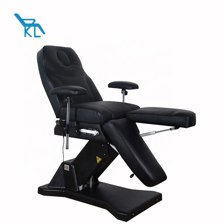 Multifunctional black tattoo equipment furniture professional massage table chair electric tattoo bed wholesale