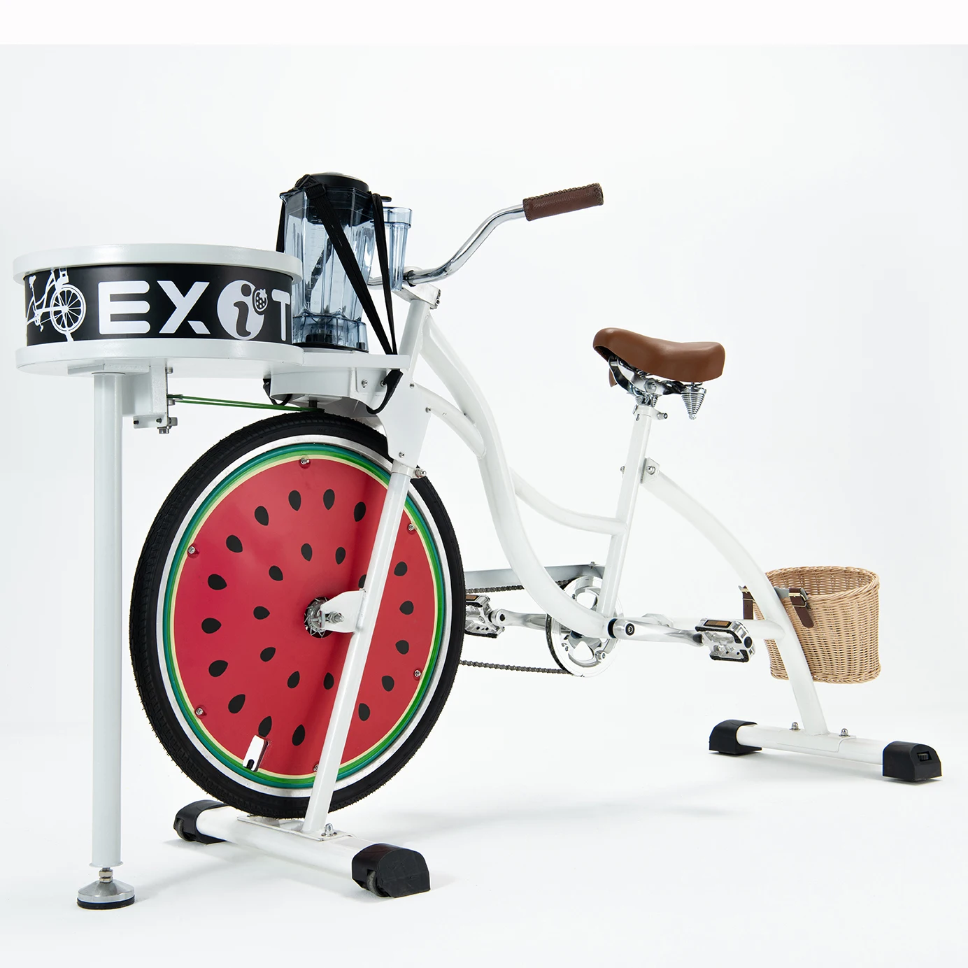 EXI human powered amusement spinning art bicycles rides kid bikes with smoothies blender juicer bike for equip rental parties