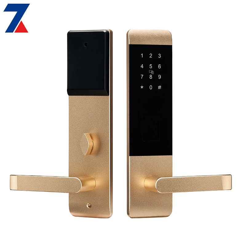 High Security Biometrics digital double sided password key card hotel door smart locks