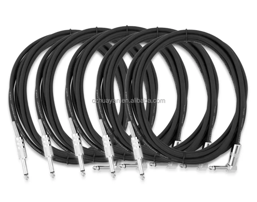 Лидер продаж 6 мм оплетка ПВХ про аудио кабель прямо Ангел Типа гитарный