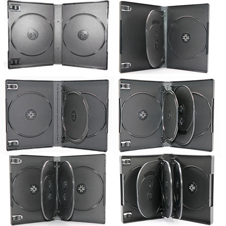 33mm DVD Empty Protective Case with Film PP Plastic CD Case 35MM 25mm PP Packing DVD Case Storage Disc 22mm DVD Box