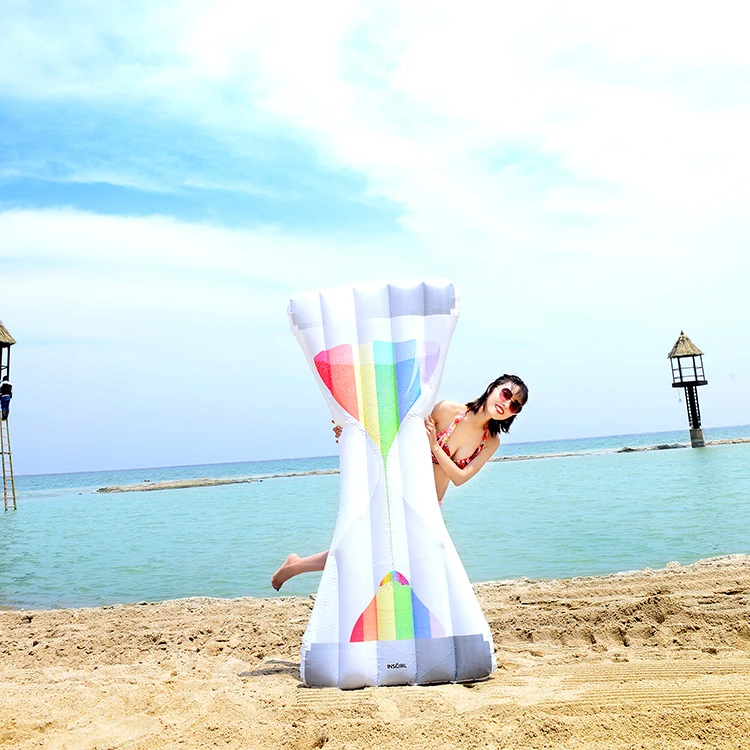 Hot Selling Beauty Sand Clock Shape Fashion Inflatable Pool Float For Adults And Kids
