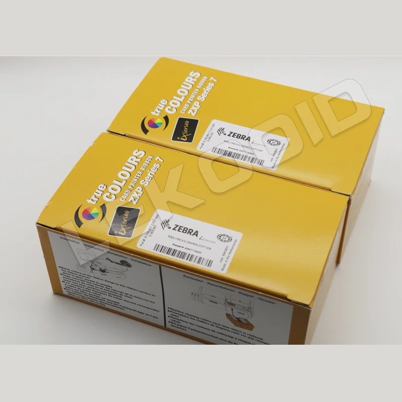 Zebra ZXP Series 7 Printer Color Ribbon 800077-740 250 Images 800077-740em