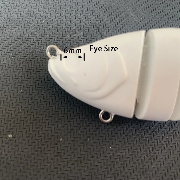 LVDE Super blank lures unpainted 4inch 20g 6 Segmented Shad Fish Lure body fishing lure