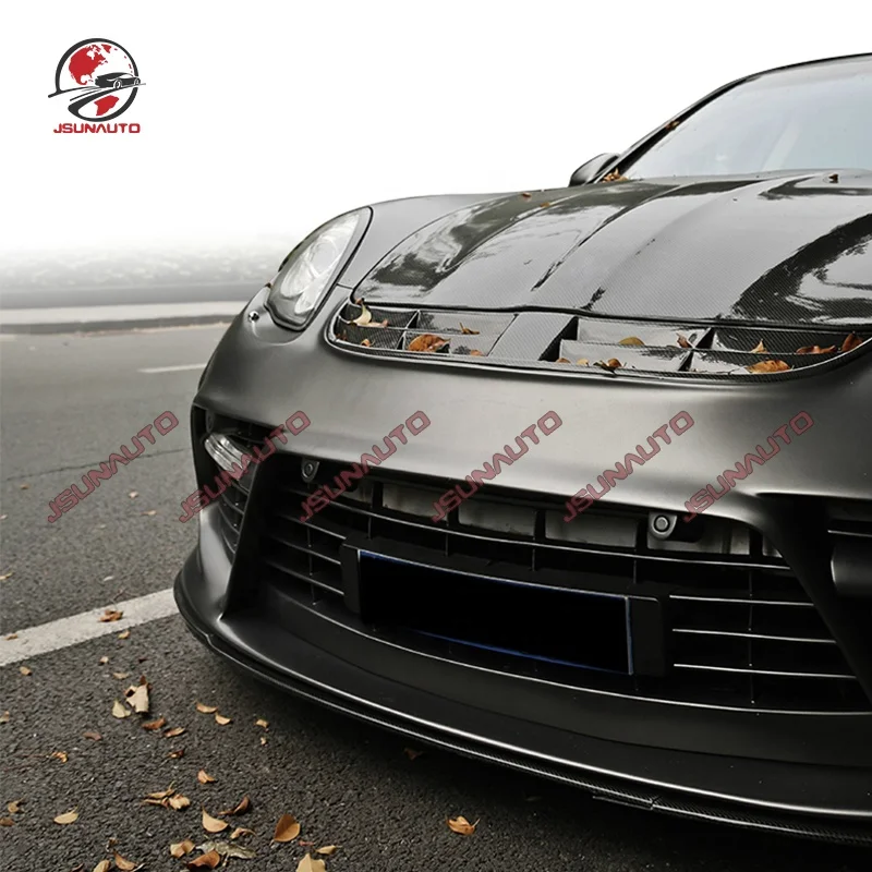 Для 2009-2013 года в стиле Panamera M карбоновый широкий корпус передний бампер губа задний спойлер для 970