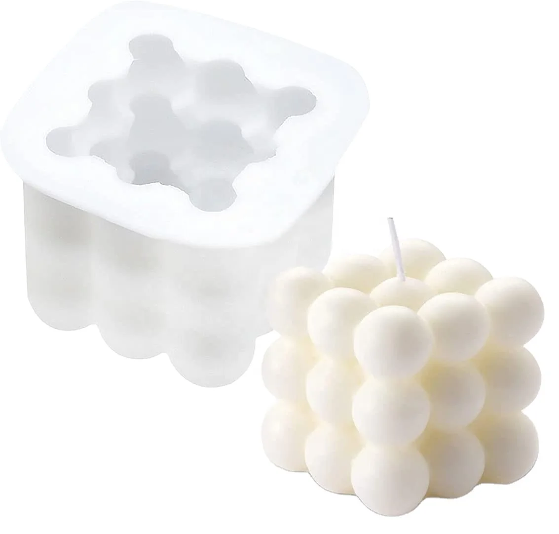 Keidas Bubble Candle Molds Silicone Shapes for Candle Making Molds Silicone - Reusable Candle