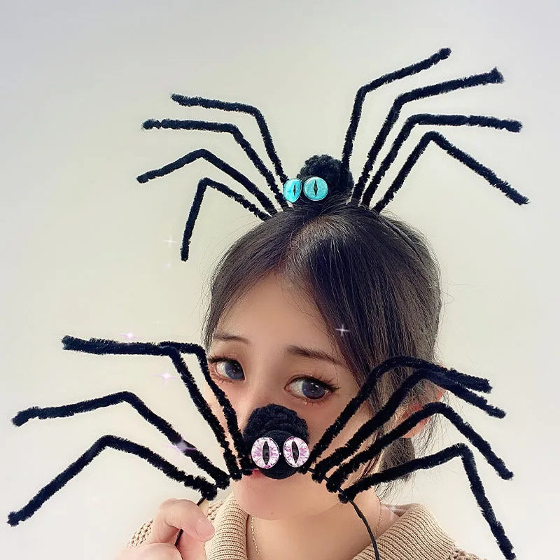 Halloween Party Decoration Scary Spider Kids Gift headdress PhotoProps Halloween Eve girl hair hoop headband