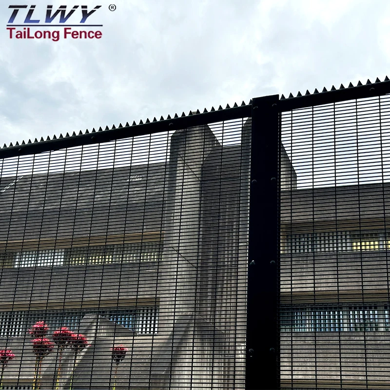 High Security Mesh 358 Fence Panels Anti Climb Fence 1.8m 2m Tall Garden Security 358 Curved Fence Panels With Flat Bar