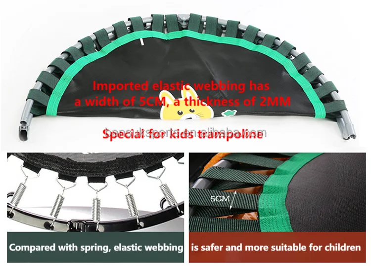 Reliable Adult Indoor Bungee Cord Jumping Rebounder Gymnastic Fitness Mini Hexagon Trampoline