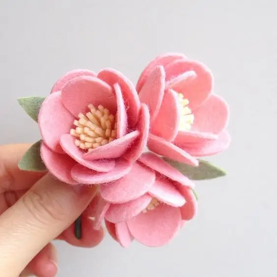 Floral Felt Flowers Wall  Decorations Sunflower Yellow 3D Flowers for Party Photo Backdrops