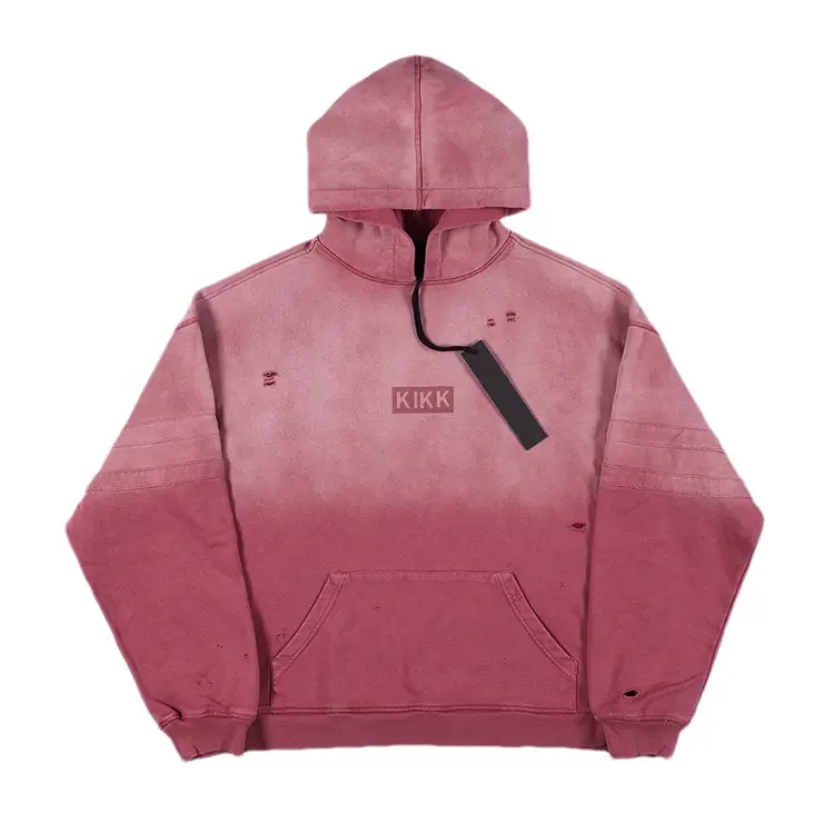 Custom High Quality 100 Cotton Hoodies with Logo Cropped Hoodie Men Puff Print