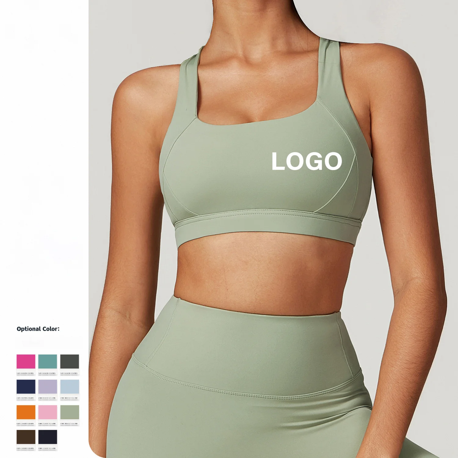 Nude Feel Tight Yoga Bra Beautiful Back Fitness Yoga Clothing Running Quick Dry Sports Underwear