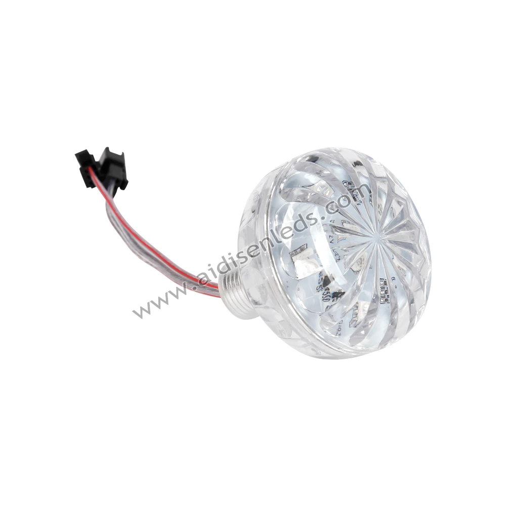60mm 24V RGB 18LED Addressable Digital Pixel LED Lights for Vehicle & Amusement Ride IP66 Landscape Point Lights