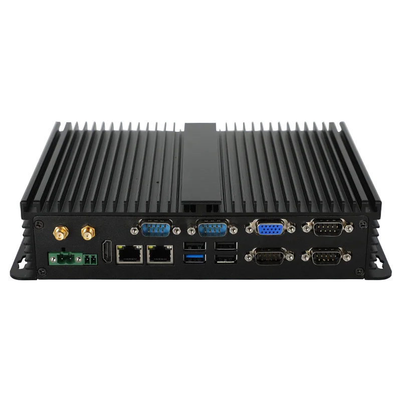 J1900 desktop computer embedded fanless industrial mini pc support win7 win8 win10