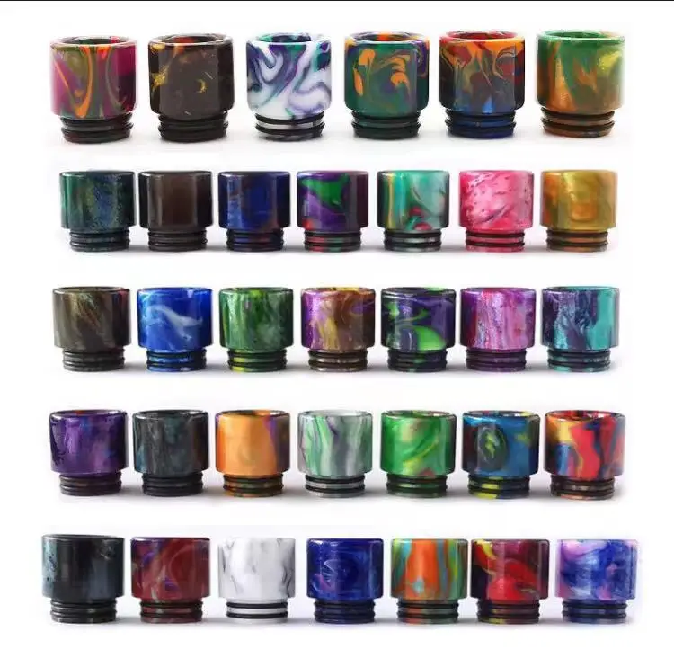 810 Drip Tip Factory Wholesale Epoxy Resin Mouthpiece Multi Colors Options Fast Transaction Atomizer Tips For 810-Tanks