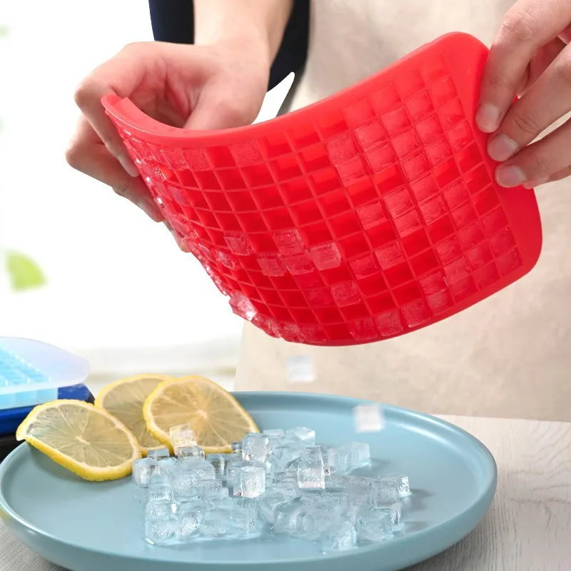 160 Cavity Durable Food Grade Ice Cube Tray Set Mold Silicone Kitchen and home use ice cube tray Ice mold