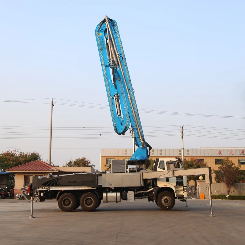 A 48/52/56-meter concrete pump truck produced by Jiuhe Concrete Machinery Production Expert factory in China