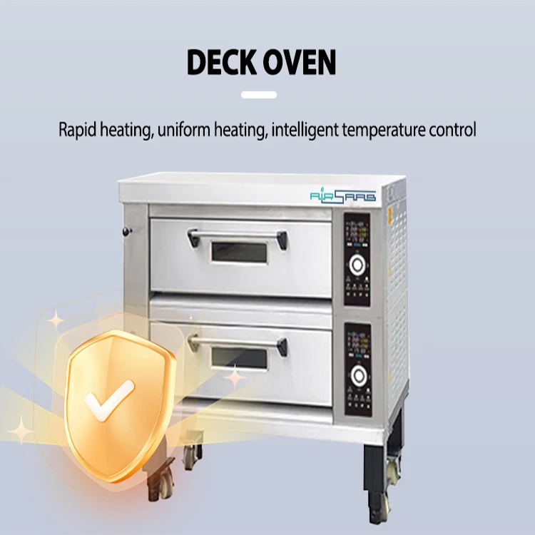 Commercial Baking Equipment Gas Oven Kitchen Cake Bread Pizza Bakery Machine Electric Deck Oven