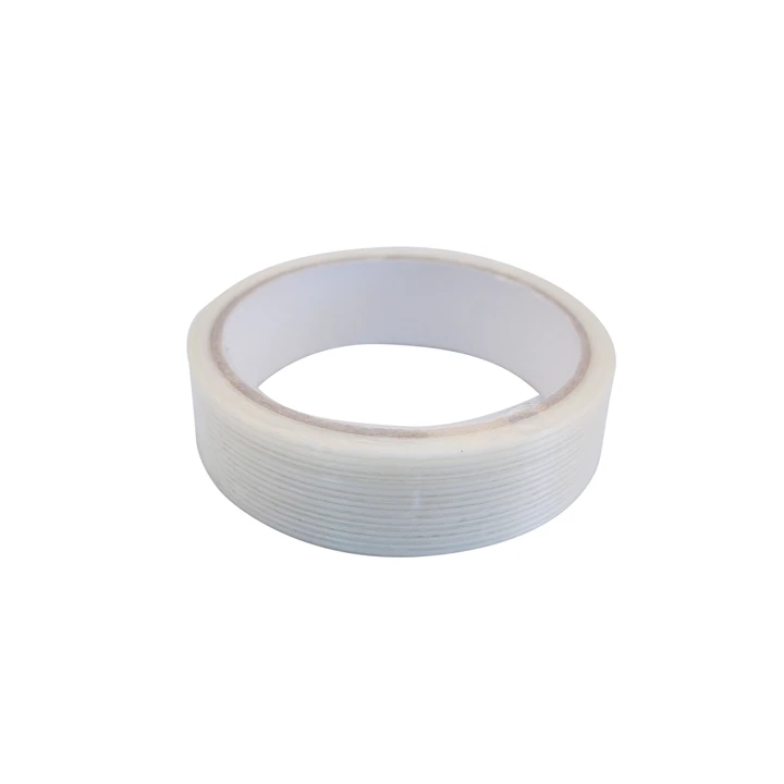 High tensile Self adhesive Striped Fiberglass reinforced unidirectional Tartan Filament tape for Binding Packing