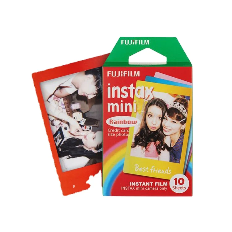  Оптовая продажа красивая радужная пленка для Fujifilm instax mini